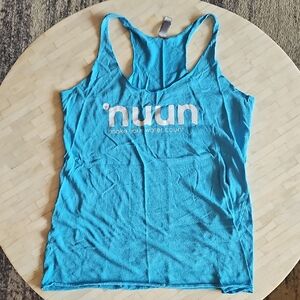 Women's Turquoise Racerback Tank - Hydration Logo
